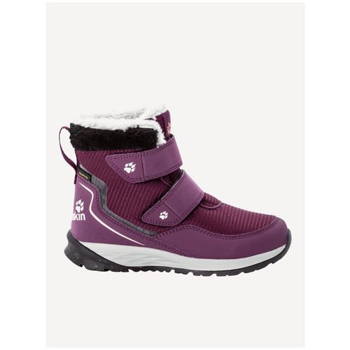 фото Ботинки jack wolfskin polar wolf texapore mid vc k размер 30, purple/coral