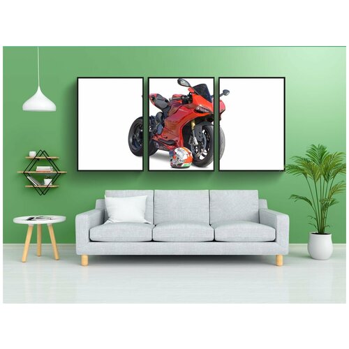 фото Набор модулных постеров для интерьера "мотоцикл, велосипед, мотор" 60x90 см. в тубусе, без рамки lotsprints