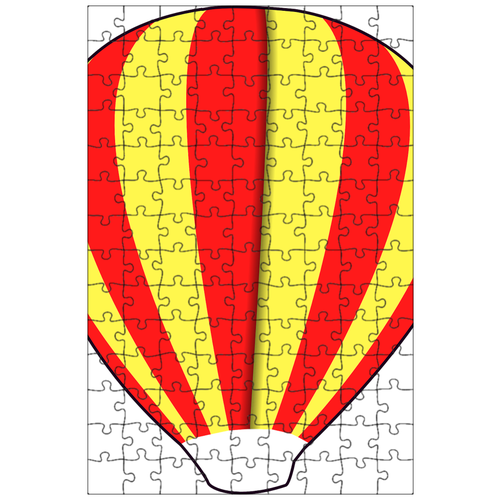 фото Магнитный пазл 27x18см."воздушный шар, летать, баллон" на холодильник lotsprints