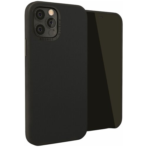 фото Чехол pipetto magnetic leather case (p063-77-o) с магнитным держателем в комплекте для iphone 12/12 pro (black)