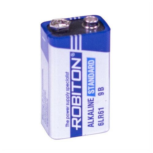 Батарейка крона Robiton Standart 6LR61 9V (1 штука) батарейка 2 3а robiton er17335m 1 штука 16935
