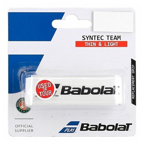фото Обмотка для ручки ракетки babolat grip syntec team x1 white 670065-101