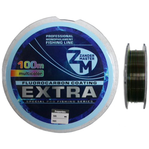 фото Леска zandermaster extra5 (5-ти цветная) 0.467 мм, 100 м, 17.6 кг zander master