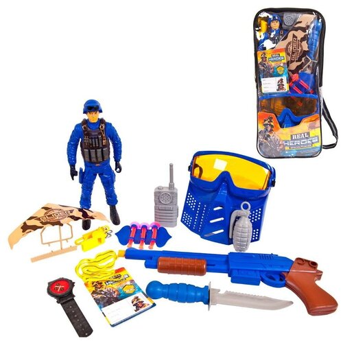 фото Игровой набор junfa военный в рюкзачке, 17 предметов junfa toys