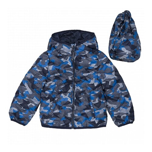 фото Куртка chicco для мальчика, с капюшоном, размер 092, цвет тёмно-синий