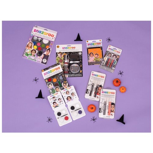 фото Набор красок для детского грима лица snazaroo "хэллоуин", 08 цветов, карт.коробка