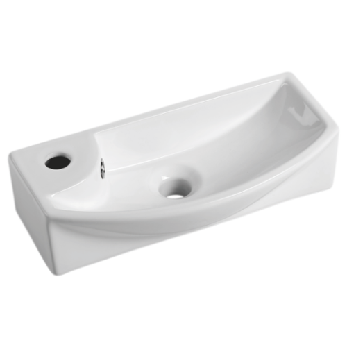 фото Gt707r (раковина для ванной к стене, подвесная, белый )(455*220*130mm) gappo