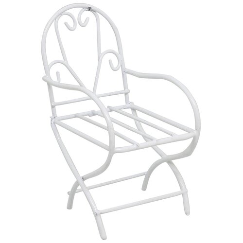 фото Scb271025 металлический мини стул, белый, 4*7,5 см, scrapberry's
