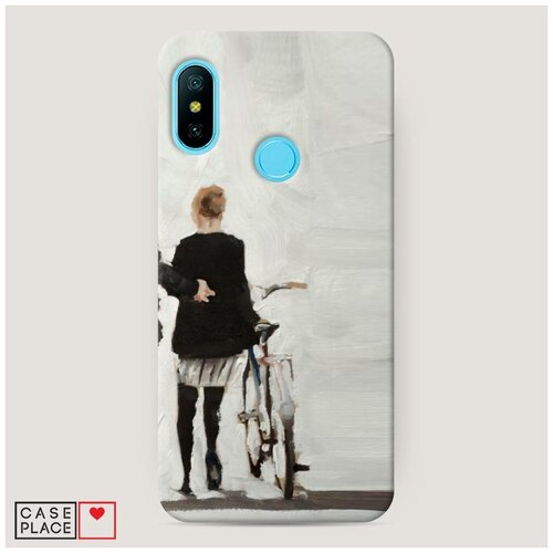 фото Чехол пластиковый xiaomi mi a2 lite пара на велосипедах 2 case place