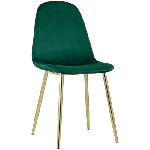 фото Стул stool group валенсия (золотые ножки), металл/текстиль, цвет: зеленый