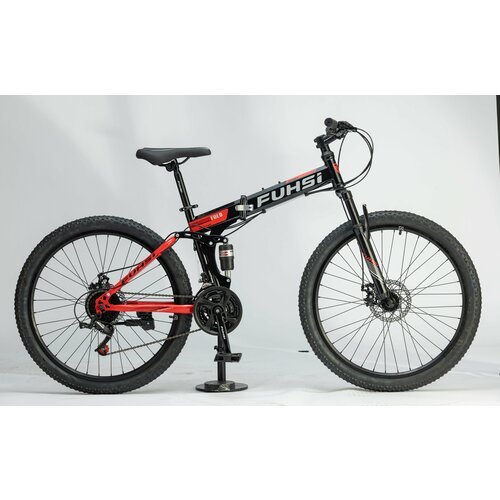 фото Горный велосипед fuhsi складной черно-красный