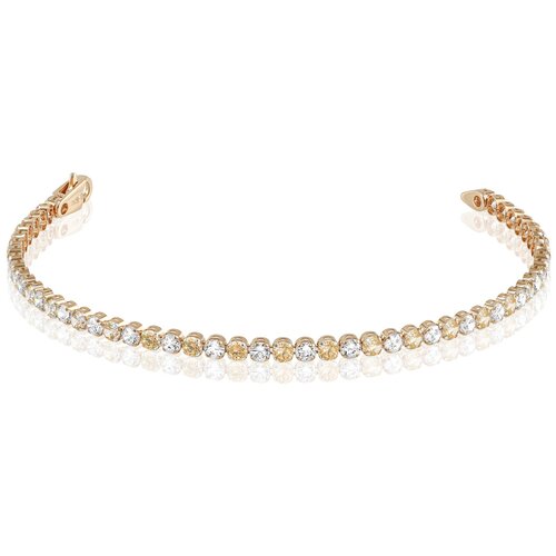 фото Dilight jewelry золотой браслет с фианитами flexy 2,75 мм, 0706069, размер 18 см