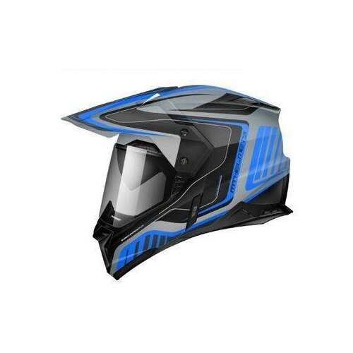 фото Шлем кроссовый mt synchrony duo sport tourer (xs, matt titanium black blue) mt helmets