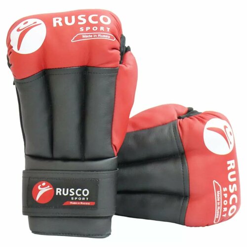 фото Перчатки для рукопашного боя rusco sport (4 oz / красный/ (унций)/мальчики / детская)