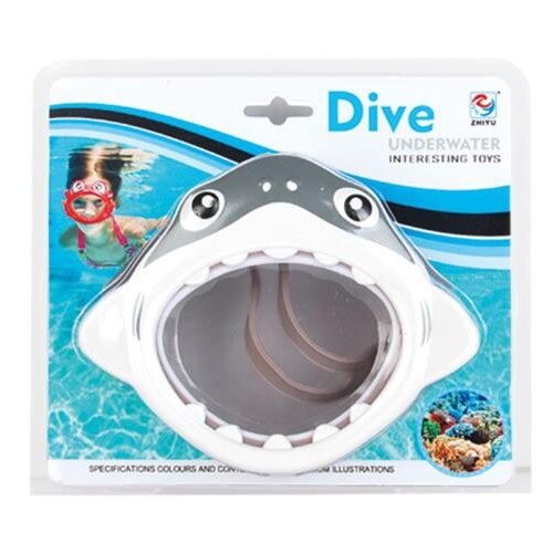 фото Маска для плавания junfa toys акула wa-14404 серый