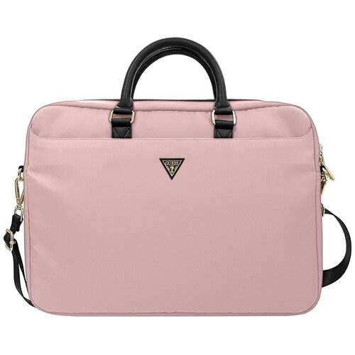 фото Сумка guess nylon bag with triangle gucb15ntmllp, розовый