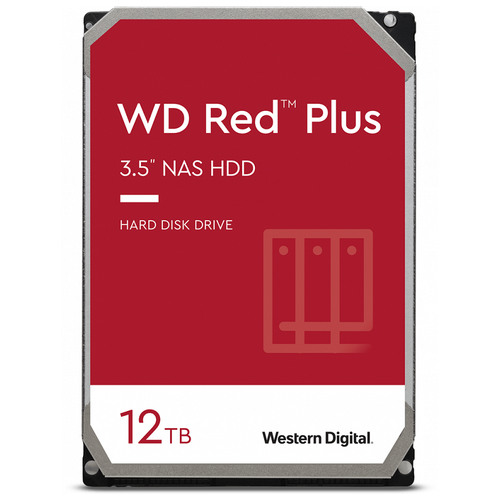 фото Жесткий диск western digital red plus 12тб/3,5/7200rpm (wd120efbx)