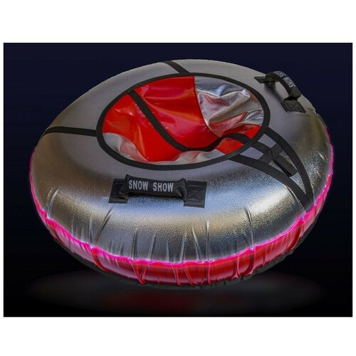 фото Санки надувные тюбинг rt neo со светодиодами красный, диаметр 105 см snow show