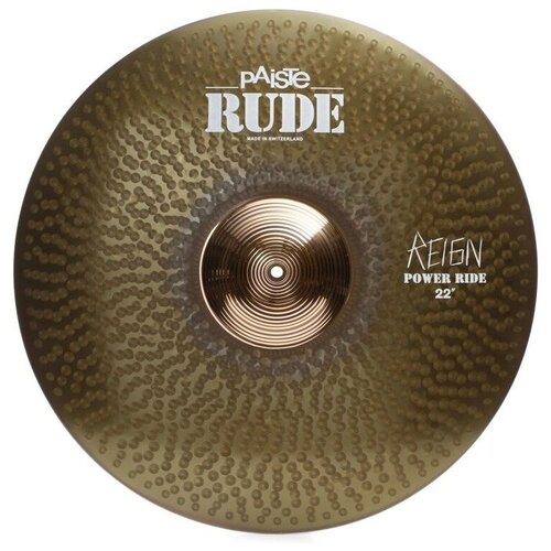 фото Тарелка для ударной установки paiste 0001125722 rude power ride the reign тарелка 22"