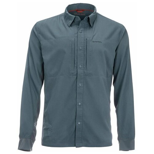 фото Simms рубашка bugstopper intruder bicomp ls shirt '21 tan, мужской, l активный отдых