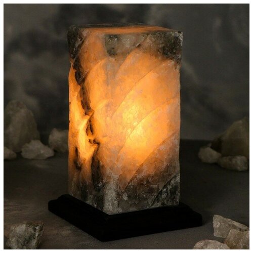 фото Соляная лампа "элегант", цельный кристалл, 19,5 см qwen