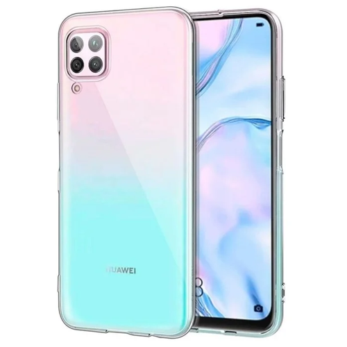 фото Силиконовый чехол прозрачный мягкий для huawei p40 lite / huawei nova 7i / хуавей п40 лайт / нова 7 ай makkardi