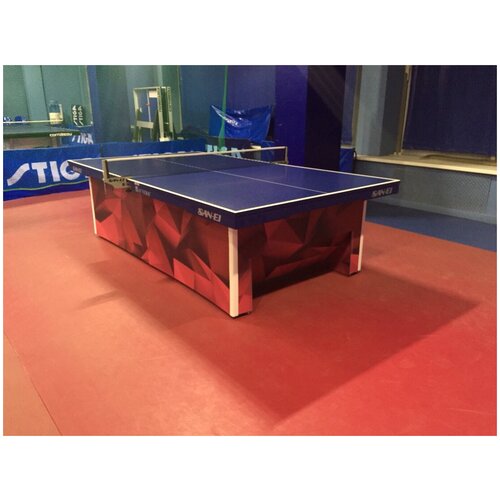 фото Теннисный стол прфессиональный san-ei if-veric-centerold, ittf (синий) san ei
