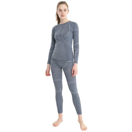 фото Комплект термобелья viking lana pro merino (lady set) dark grey (us:xl)