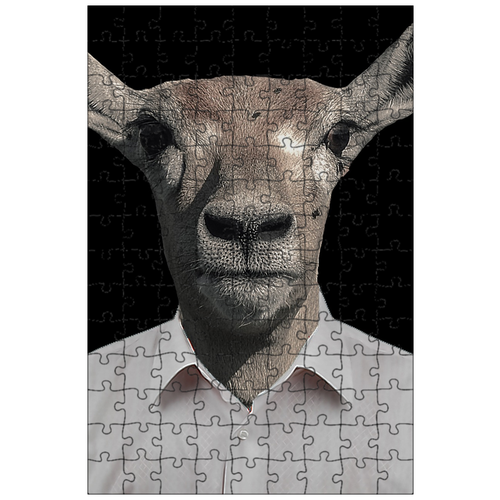 фото Магнитный пазл 27x18см."газель, животное, рубашка" на холодильник lotsprints