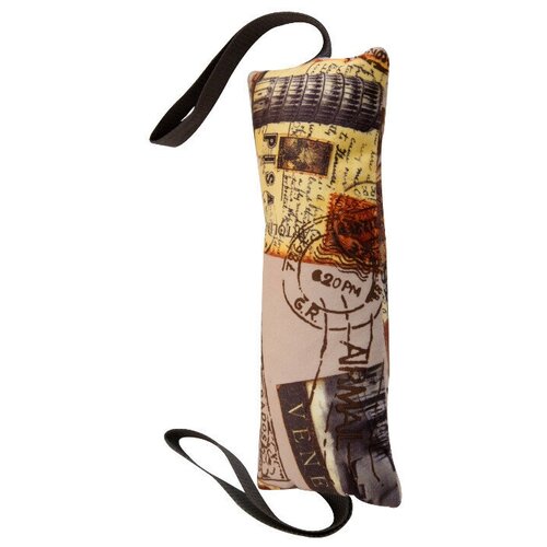 фото Игрушка для собак zooexpress палка с двумя ручками с пластиковой бутылкой внутри 30 см текстиль