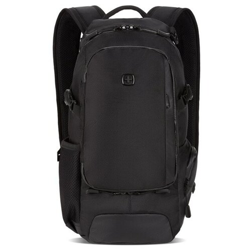 фото Swissgear рюкзак swissgear, чёрный, полиэстер 1680d, 24 х 15,5 х 46 см, 15,5 л