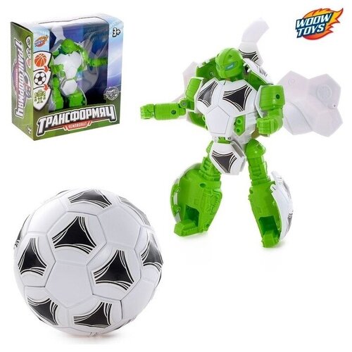 фото Woow toys робот-трансформер мяч футбольный с наклейками