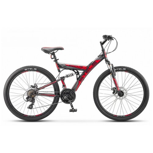 фото Горный (mtb) велосипед stels focus md 26 21-sp v010 (2018) рама 18" чёрный/красный