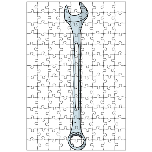 фото Магнитный пазл 27x18см."гаечный ключ, сделай сам, разнорабочий" на холодильник lotsprints