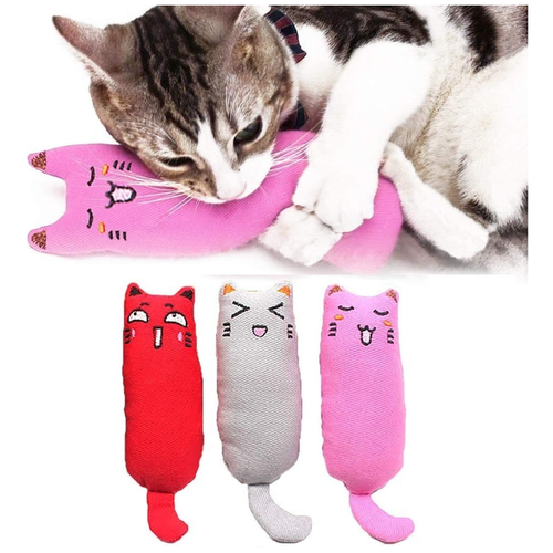 фото Набор из 3-х игрушек для кошки с кошачьей мятой petsy