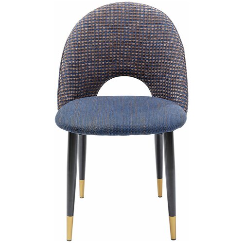 фото Kare design стул мягкий hudson, коллекция "гудзон" 49*84*54, полиэстер, полиуретан, сталь, дсп, синий