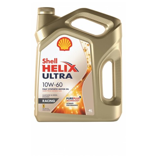 фото Масло shell helix ultra racing 10w60 4 л 550046412