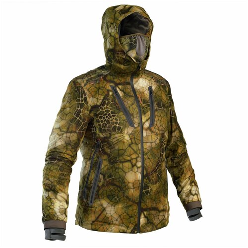 фото Куртка для охоты камуфляжная бесшумная водонепроницаемая утепленная 900 furtiv, размер: xl solognac х decathlon