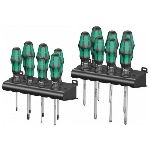 фото Kraftform big pack 300 набор отвёрток с двумя подставками 14 предметов wera