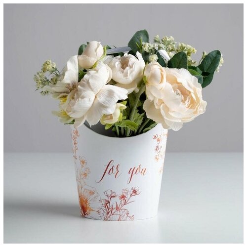 фото Переноска для цветов фигурная «цветы», 19 × 16 × 8,5 см mikimarket