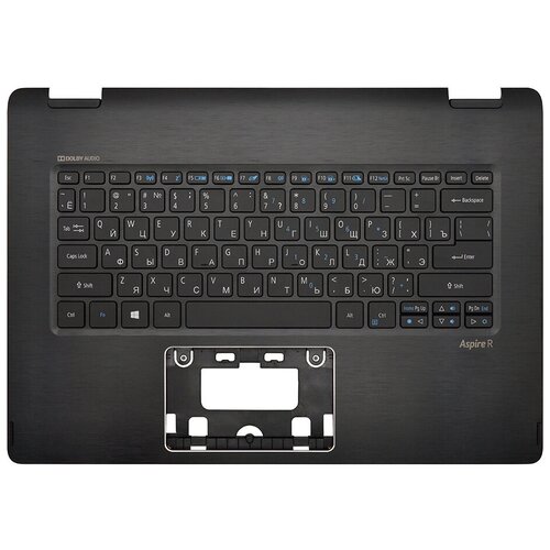 фото Клавиатура для ноутбука acer aspire r5-471t черная топ-панель с подсветкой