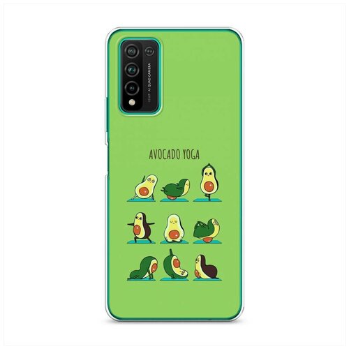 фото Силиконовый чехол "авокадо йога" на honor 10x lite / хонор 10x лайт case place