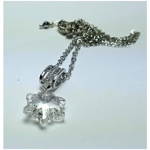 фото Ювелирная бижутерия колье звезда снежинка swarovski с кристаллом бриллиант от av jewelry