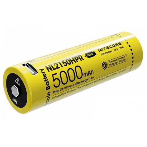 фото Аккумулятор nitecore 21700 li-ion 5000mah nl2150hpr / 1404369