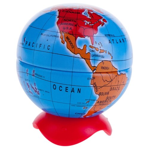 фото Точилка ручная металлическая maped globe (1 отверстие, с контейнером, форма глобуса) 16шт. (051111)