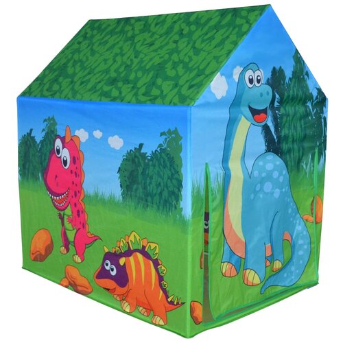 фото Детская игровая палатка "динозаврики" dinosaur tent 8163, 102х95х72 см play smart