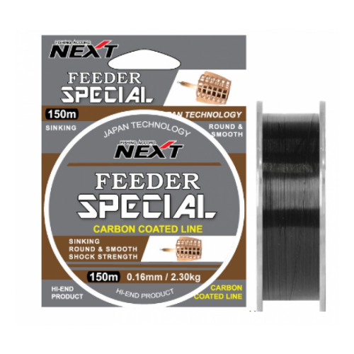 фото Next, монолеска feeder special, 150м, 0.16мм, 2.30 кг, бронзово-черная