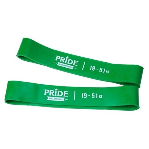фото Эспандер ленточный pride fitness style 600 мм 19-51 кг (размер 600 мм, 19-51 кг, цвет зеленый)