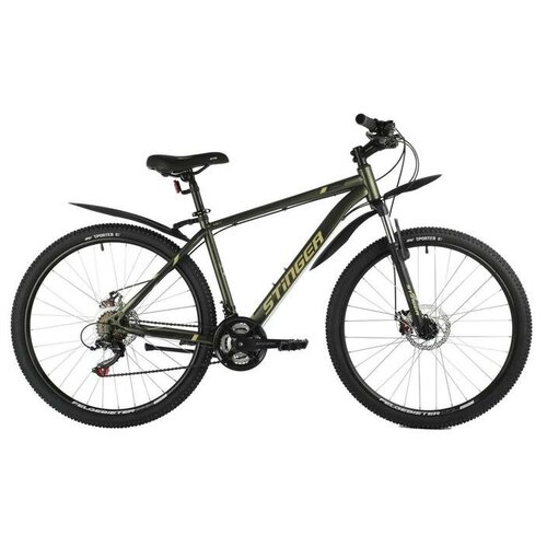 фото Stinger велосипед 27,5" stinger caiman d, цвет зеленый, размер 20"