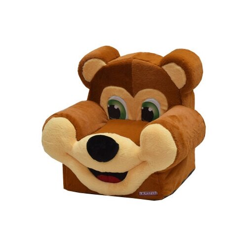 фото Кресло игрушка "медвежонок", размер: 50х50х36 см. (швг), материал ткани: флис, оксфорд, наполнитель: эластичный пенополиуретан. кипрей